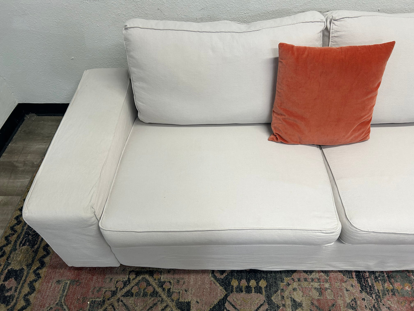 IKEA Sky Grey Kivik Sofa w/ Custom Slipcovers
