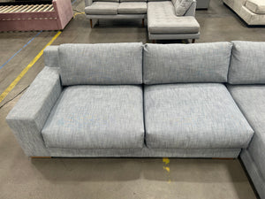 West Elm Dalton 2-Piece Chaise Sectional (Graphite)
