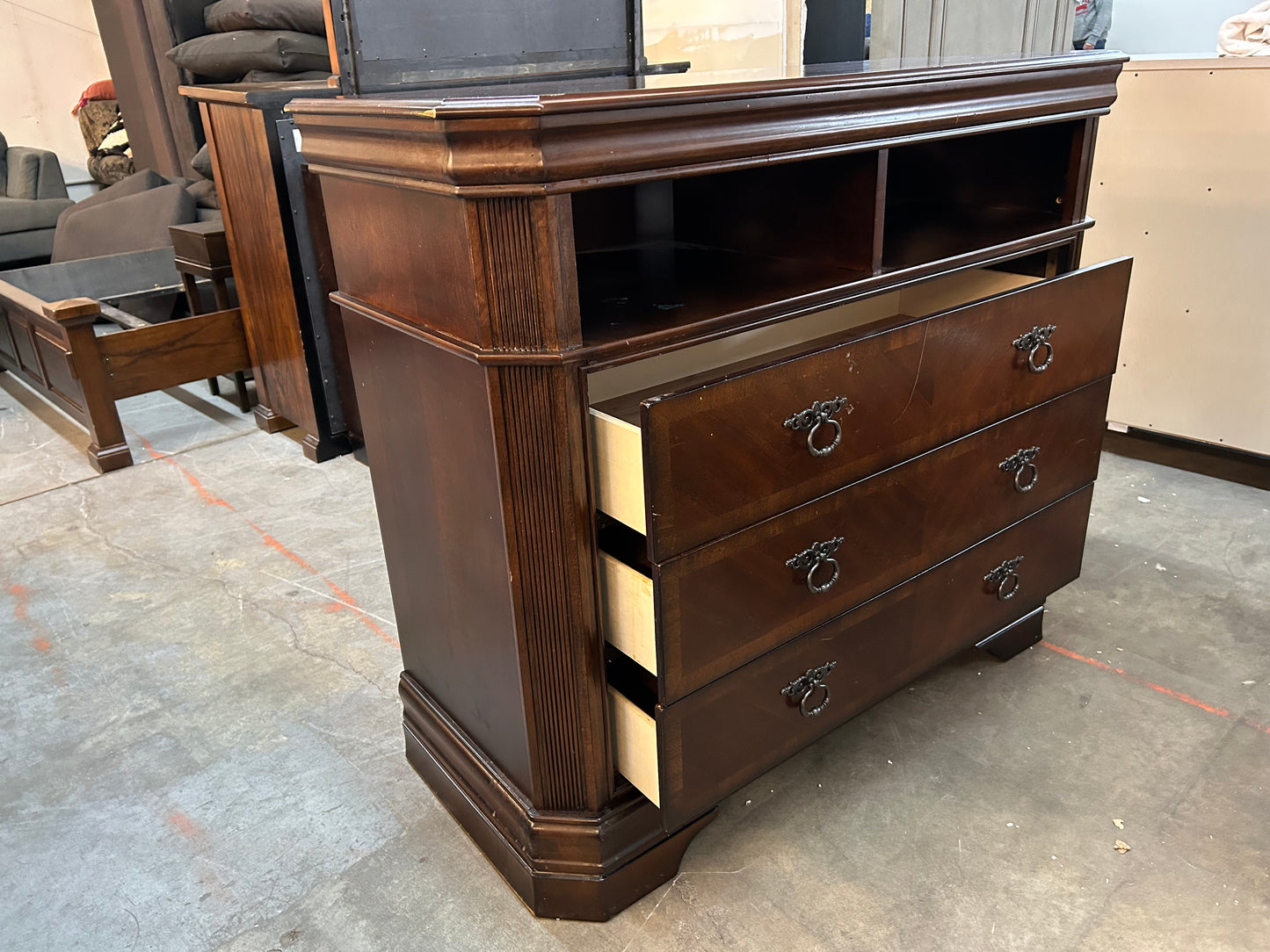 Classic Brown Wooden Dresser