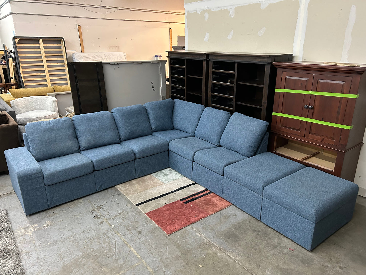 Modular Blue Sectional