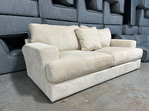 Jackson Furniture Cream Chenille Oversize Sofa