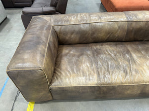 RH Fulham Leather Sofa (Matador Nutmeg)
