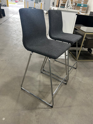Contemporary Dark Gray Counter Stools