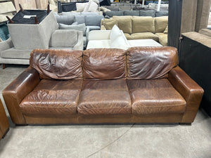Italian Leather Cognac Tan 2-Pc Durango Sofa Set