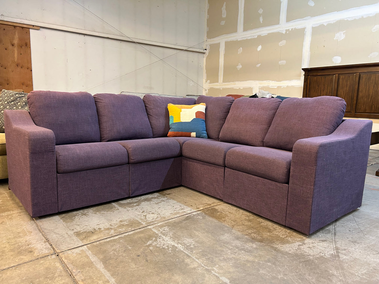 Purple Modular Sectional