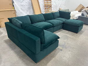 Albany Park Kova Modular U-Shape Sectional (Dark Teal)
