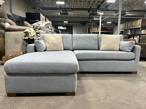 Interior Define Light Blue Charley Sectional