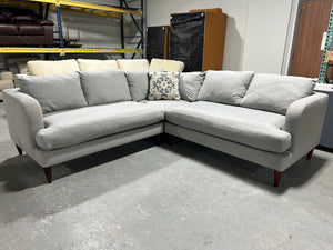 Ravine Home Light Blue MCM Corner Sectional