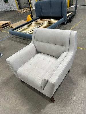 Light Gray MCM Accent Chair