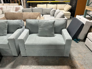 Jonathan Louis Aqua Oversized Sleeper Chair Set