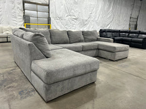 Contemporary Gray U-Shaped Sectional
