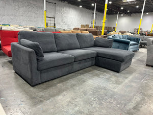 Charcoal Chaise Sectional