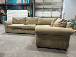 Pottery Barn 3-Pc Pearce Roll Arm Sectional