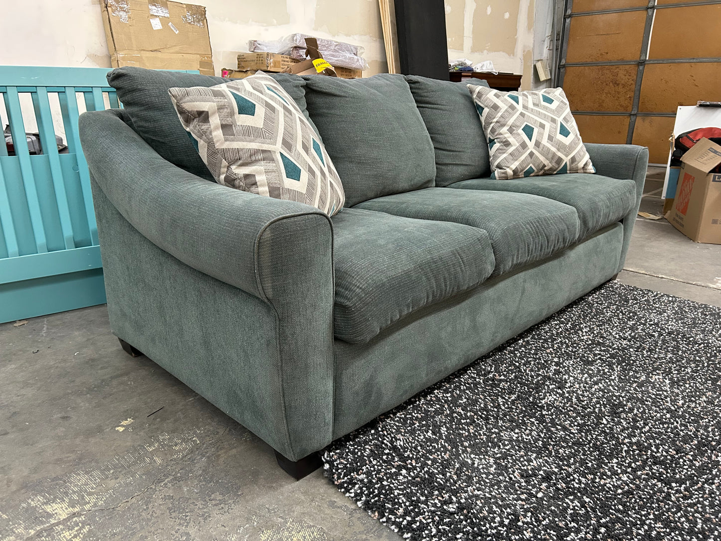 Emerald Green La-Z-Boy Couch