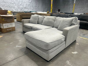Jonathan Louis Light Gray Chaise Sectional