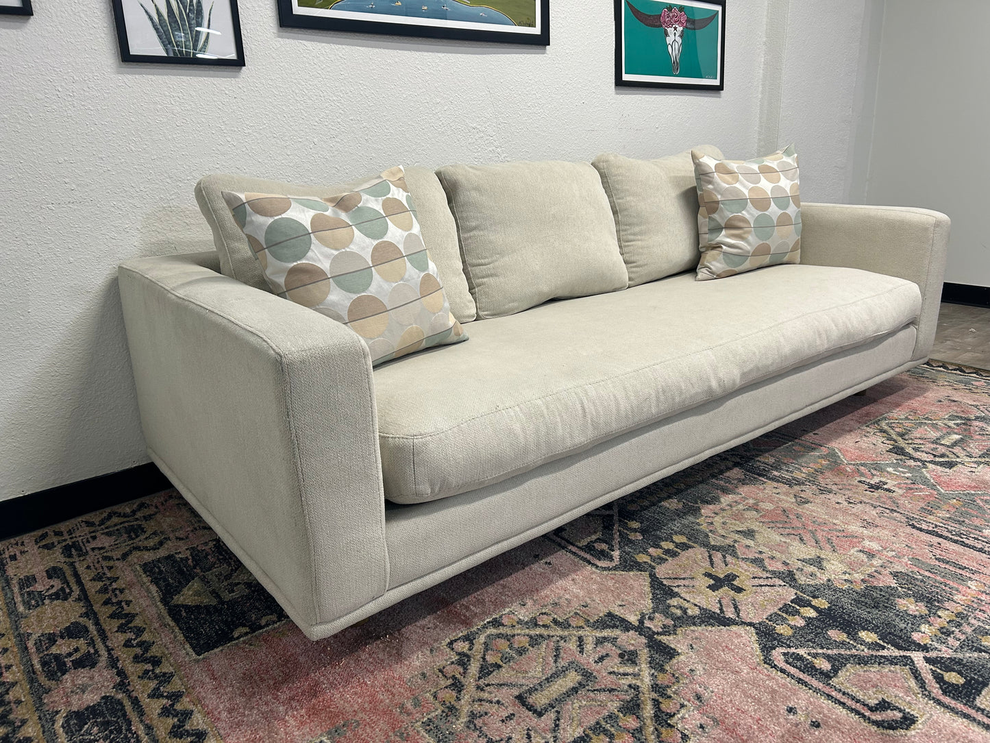 Four Hands Sky Grey 87'' Dom Sofa