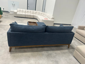 Furniture Row Navy Rhodes Sofa w/Ottoman