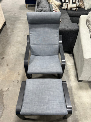 IKEA Patio Chair w/Ottoman
