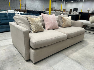 Crate & Barrel 83” Lounge Deep Sofa (Beige)