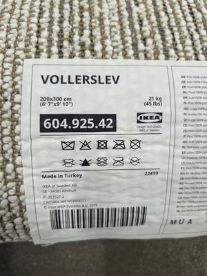 7’x10’ White IKEA Vollerslev Rug