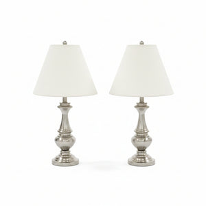 Silver Lamp Set