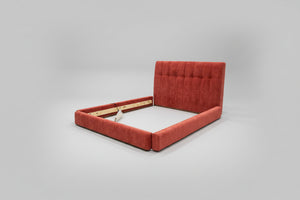 BRAND-NEW Joybird Hughes Full Bed (Crave Berry Hibiscus)