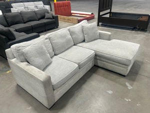 Jonathan Louis Light Gray Chaise Sectional