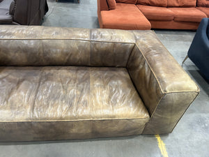 RH Fulham Leather Sofa (Matador Nutmeg)
