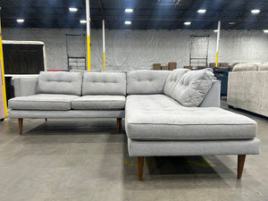 West Elm Peggy Mid-Century Chaise Sectional