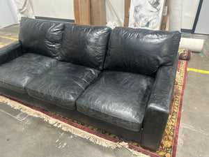 Black Leather Sleeper Sofa