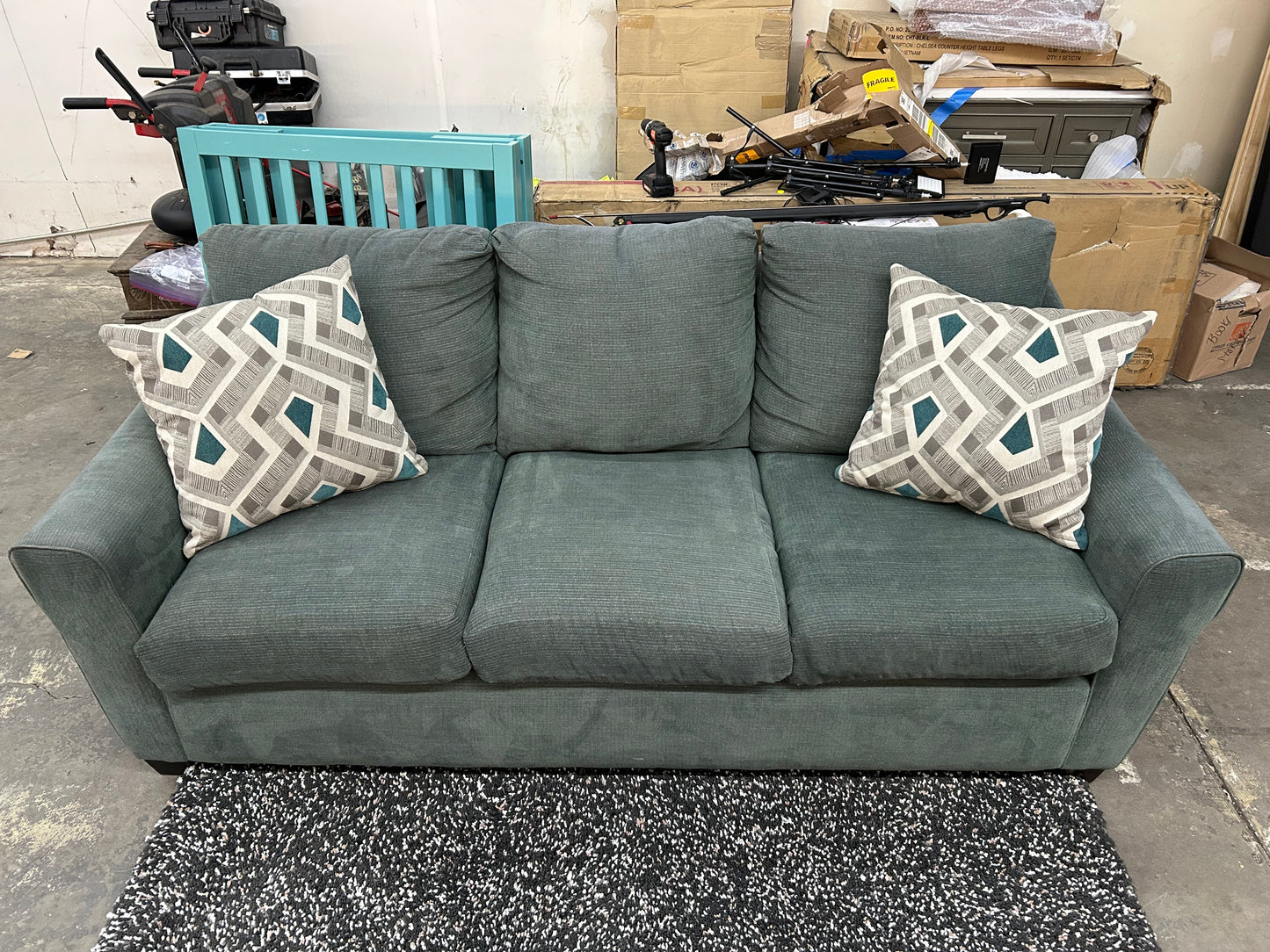 Emerald Green La-Z-Boy Couch