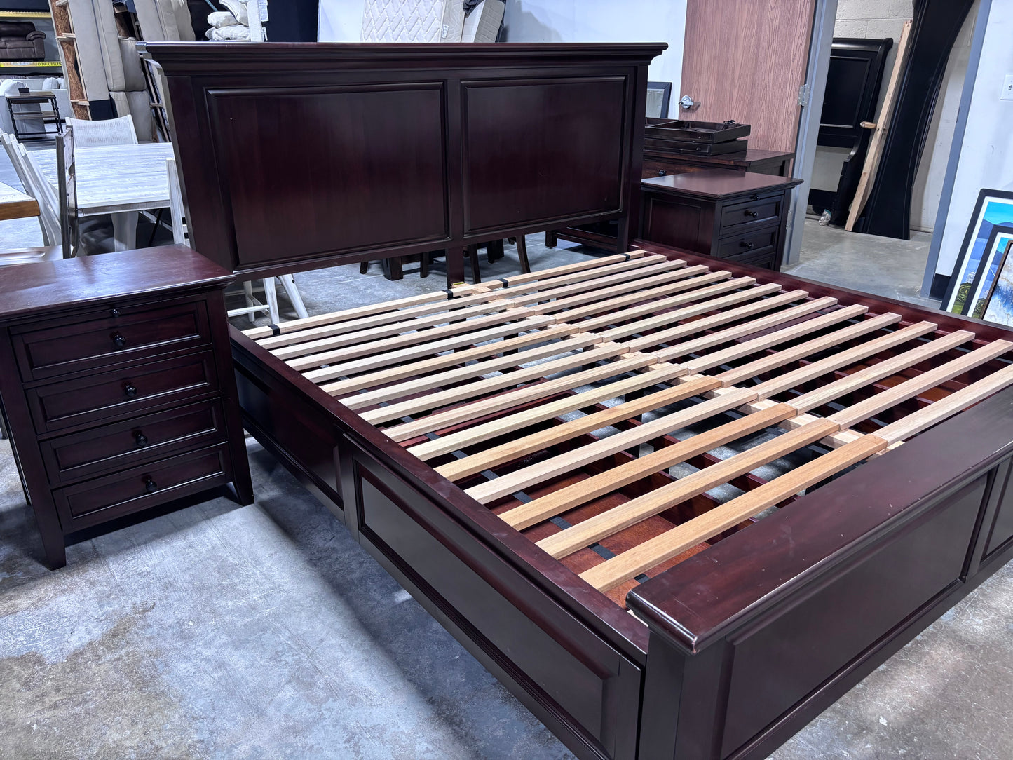 Pottery Barn Hudson King Bed Frame With Storage
