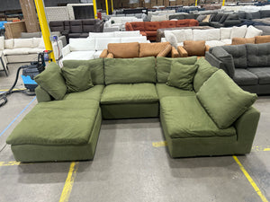 Joybird Bryant 5-Pc Modular Sectional (Faithful Olive)