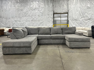 Contemporary Gray U-Shaped Sectional