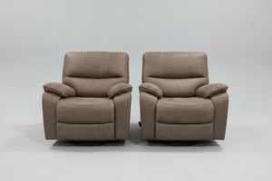 Henley Microsuede Glider Recliner Set