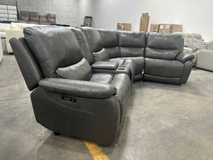 Gilman Creek Wylder 5-Pc Leather Power Reclining Sectional