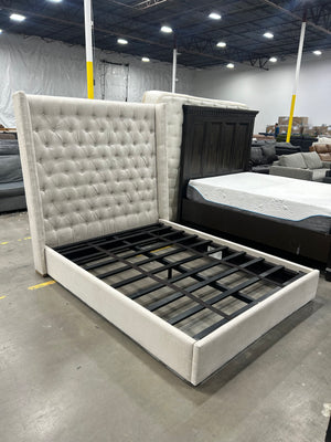 RH Adler Diamond-Tufted Shelter Bed (Queen)