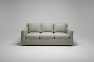 Pottery Barn 81” Light Gray York Square Arm Sofa