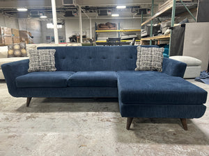 Joybird Hughes Reversible Chaise Sectional (Royale Cobalt)