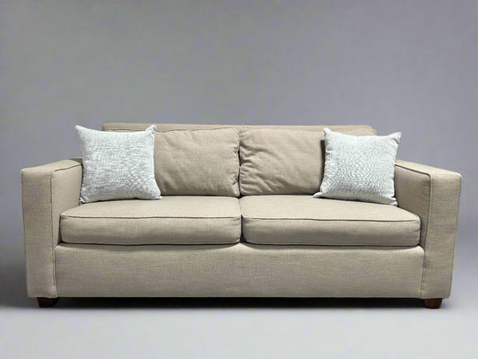 West Elm Beige 76” Henry Sofa