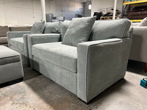 Jonathan Louis Aqua Oversized Sleeper Chair Set