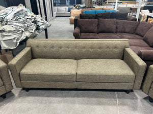 3-Pc Contemporary Taupe Sofa & Chair Set