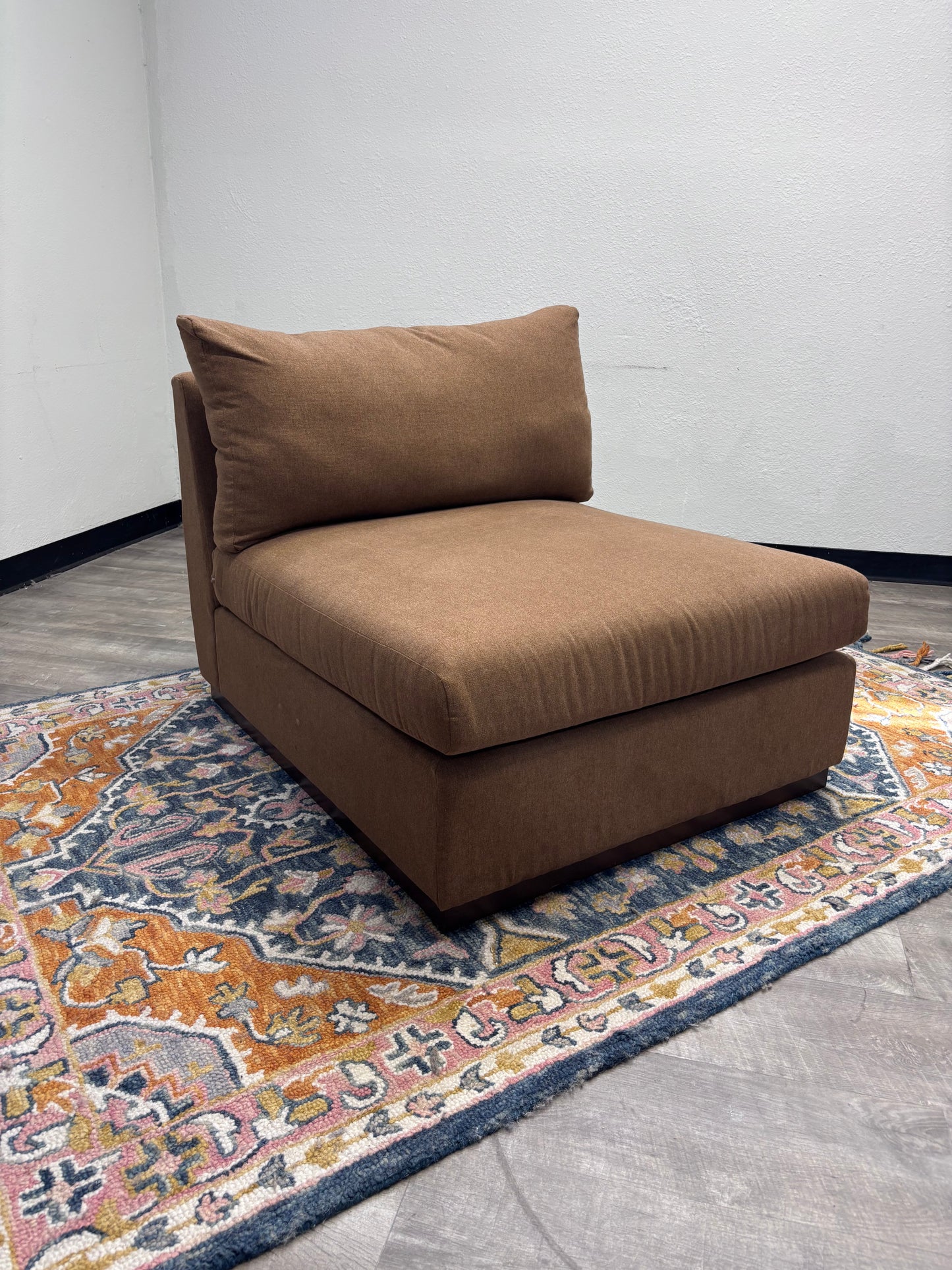BRAND-NEW Brown Joybird Armless Chair