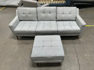 Burrow MCM Sofa w/Ottoman