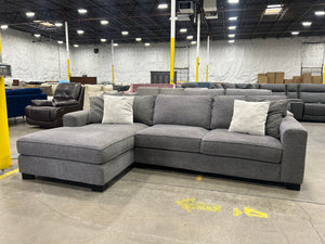 Modern Gray LAF Chaise Sectional