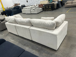 Living Spaces 3-Pc Zone Modular Cloud Sofa (Cream)