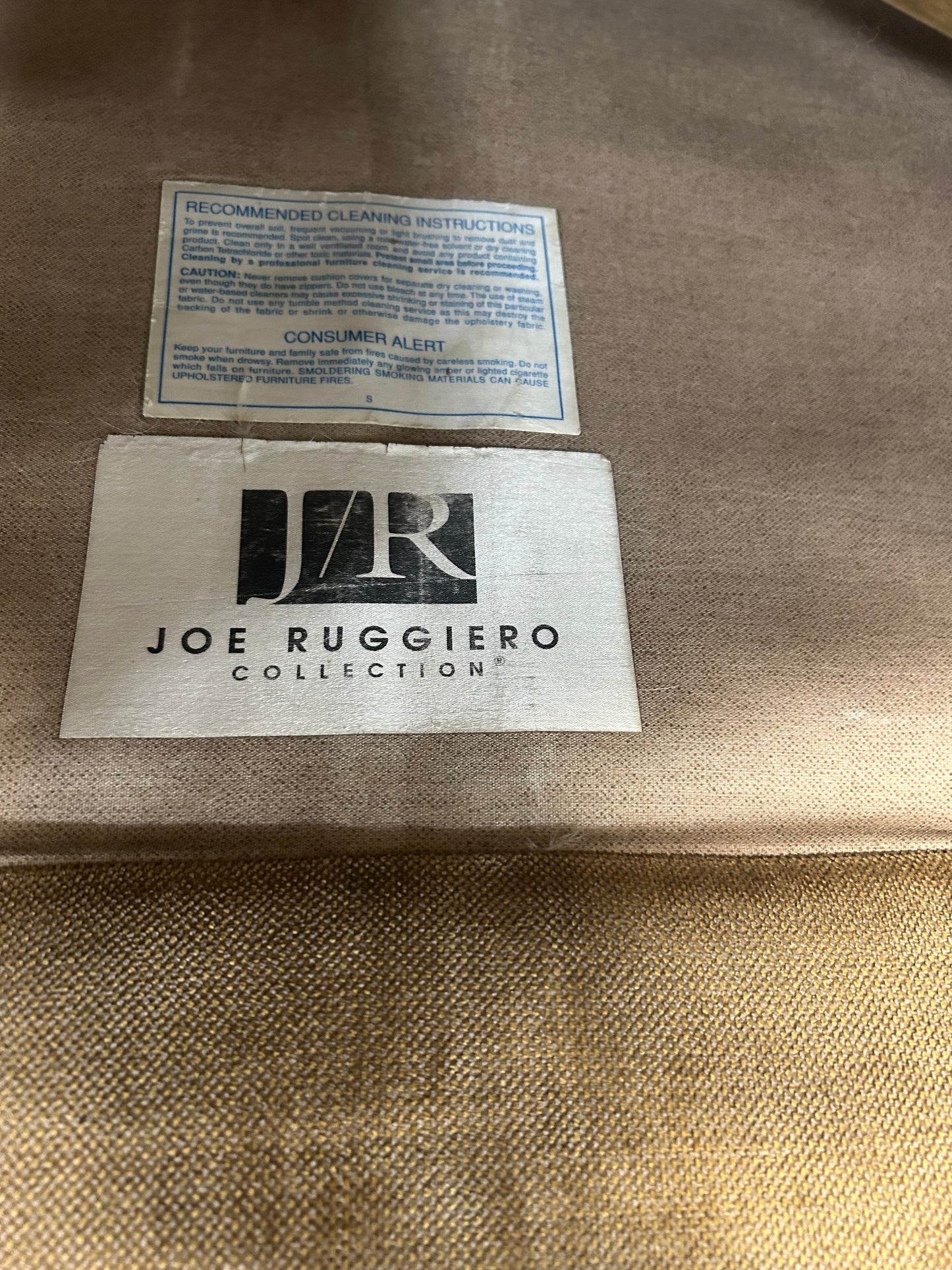 DESIGNER BRAND Joe Ruggiero Collection Modular Beige L-Shaped Sectional