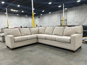 King Hickory Beige L-Shaped Sectional