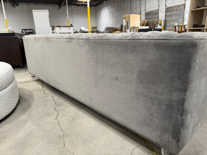 89” Sofa w/ Glass Feet