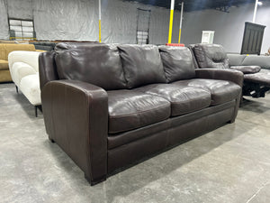 Dreamliner Top-Grain Leather Queen Sleeper Sofa